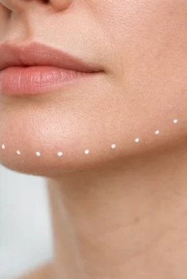 قبل از تزریق فیلر چانه