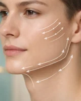 کانتورینگ صورت با خطوط راهنمای اصلاح فک، چانه و خط فک