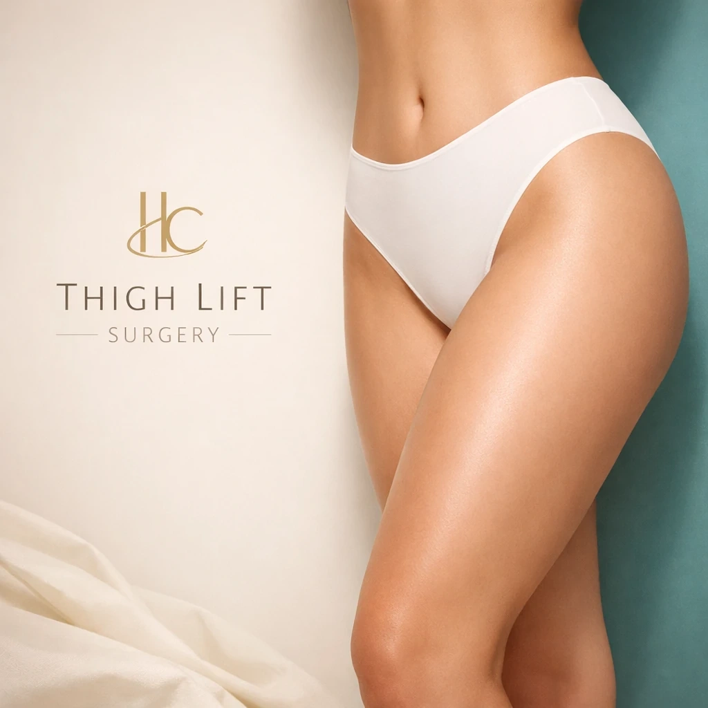 نمای طبیعی پاها پس از جراحی لیفت ران بدون اغراق