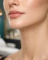 اصلاح و فرم‌دهی چانه با فیلر برای ایجاد تناسب بهتر نیمرخ صورت در Tehran VIP