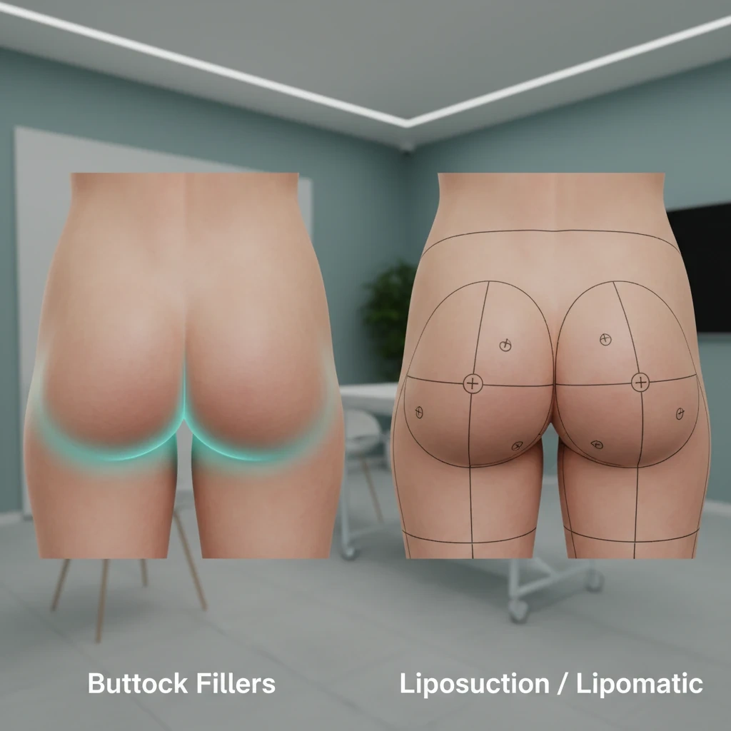 تزریق فیلر باسن در کلینیک زیبایی برای افزایش حجم و فرم‌دهی باسن