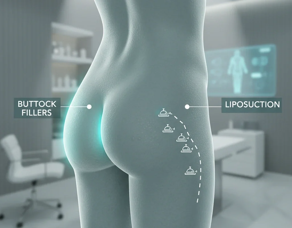 فیلر باسن یا لیپوماتیک؟ راهنمای کامل ۲۰۲۵ برای فرم‌دهی باسن