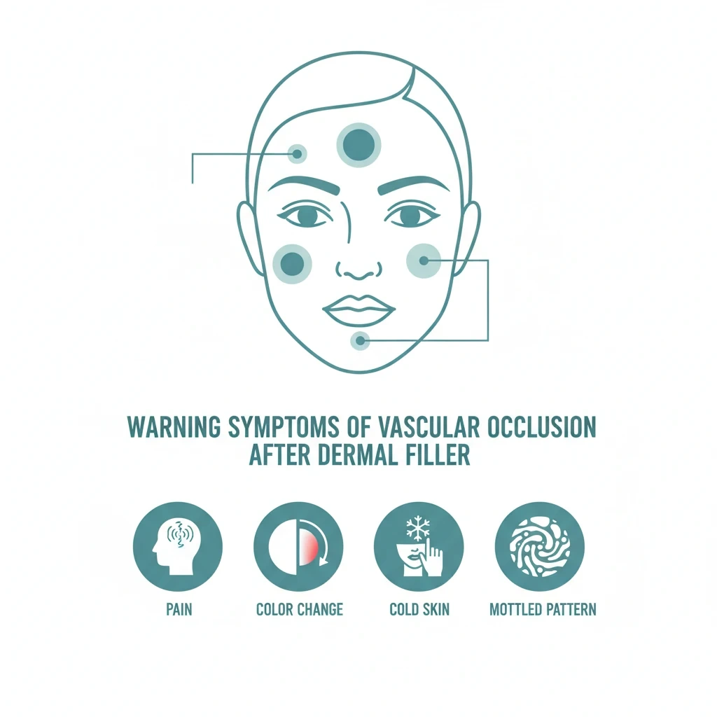 علائم هشدار انسداد عروقی بعد از تزریق فیلر صورت