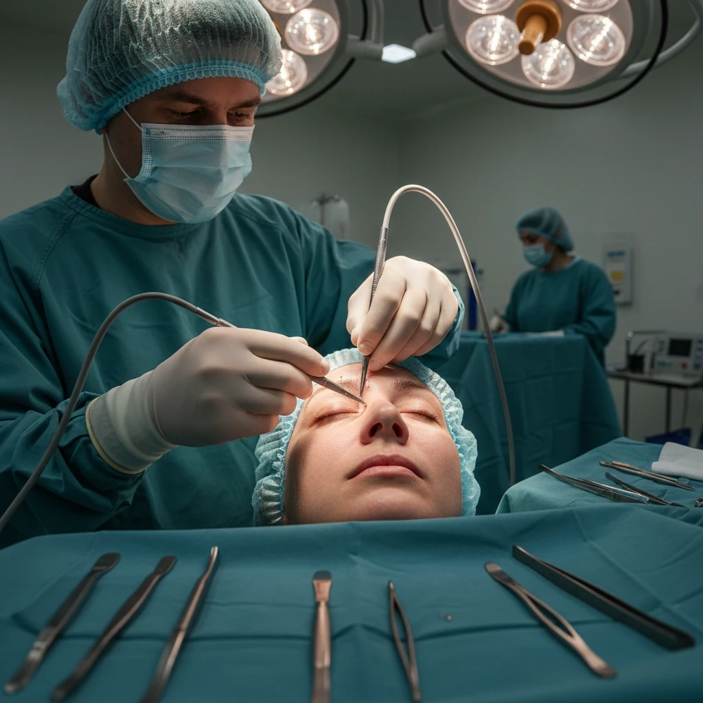 مراحل انجام بلفاروپلاستی پلک بالا و پایین