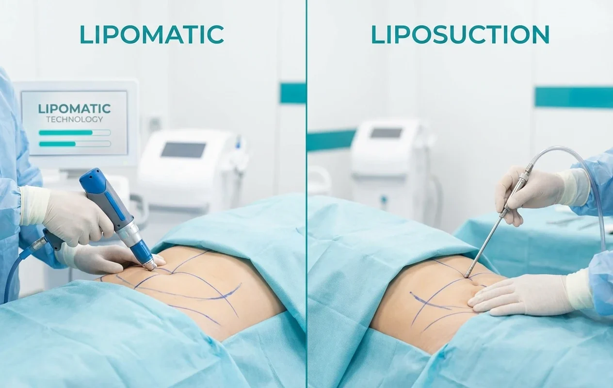 لیپوماتیک یا لیپوساکشن شکم و پهلو؟ 9 تفاوت مهم + نظر پزشک