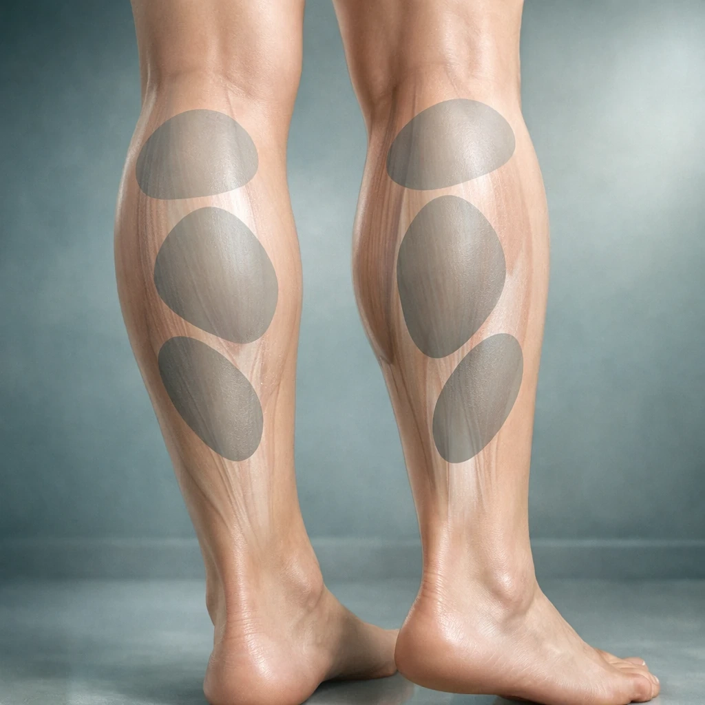 طراحی نقاط تزریق فیلر ساق پا بر اساس آناتومی عضلانی