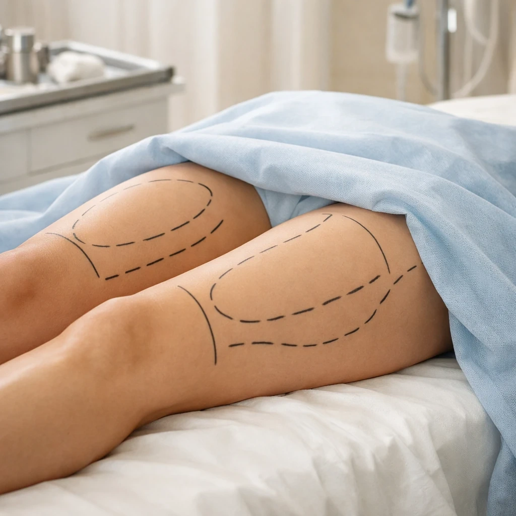 نواحی هدف لیپو ران برای کاهش چربی موضعی و فرمدهی رانها