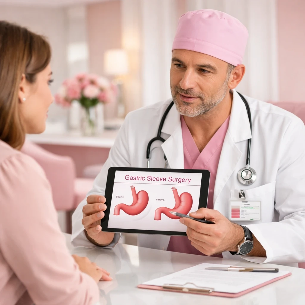 مشاوره تخصصی جراحی اسلیو معده بین پزشک و بیمار